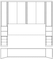 Wiemann Luxor 3+4 Overbed Unit Combination