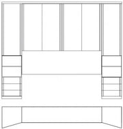 Wiemann Luxor 3+4 Overbed Unit Combination