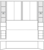 Wiemann Luxor 3+4 Overbed Unit Combination