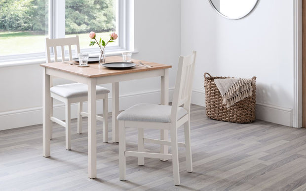 Coxmoor Square Dining Table - Ivory & Oak