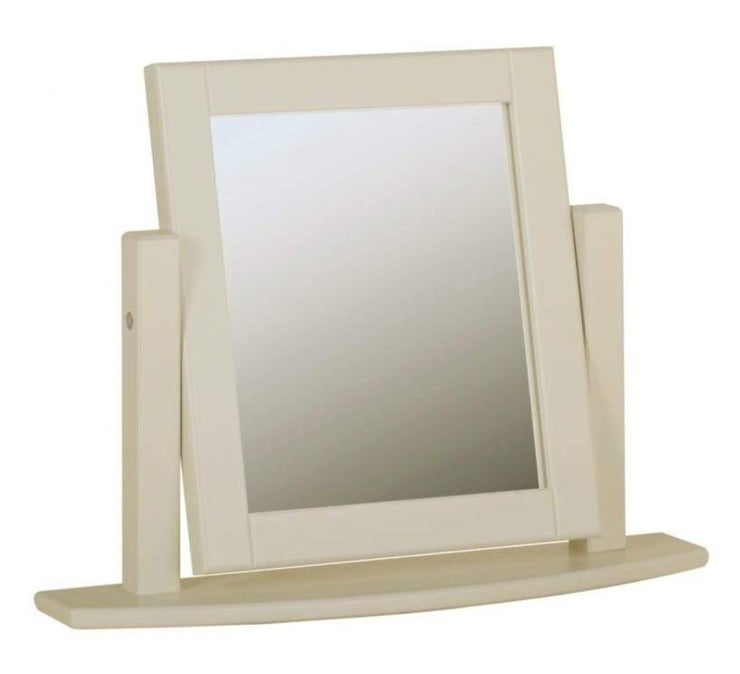 Lundy Painted Single Mirror - Ivory