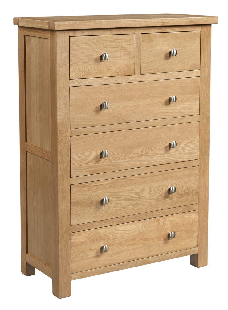 Dorset Oak 2 Over 4 Chest Of Drawers