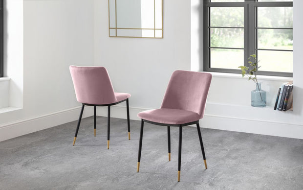 Delaunay Dining Chair - Dusky Pink