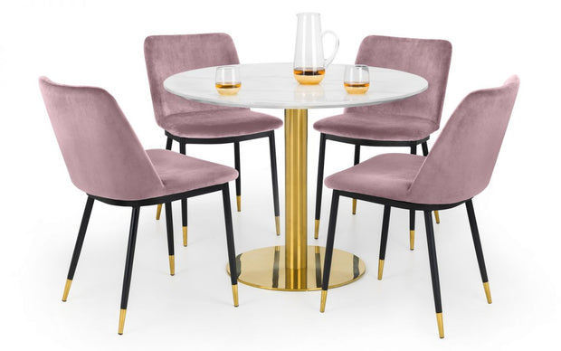 Delaunay Dining Chair - Dusky Pink