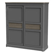Pebble Sliding Double Wardrobe