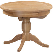 Dorset Oak Round Extending Pedestal Table