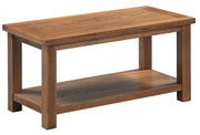 Dorset Rustic Oak Large Coffee Table With Shelf