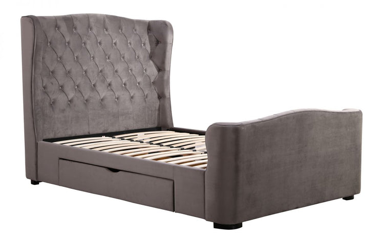 Downton Velvet 2 Drawer Storage Bed