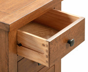 Dorset Rustic Oak 3 Drawer Bedside Table