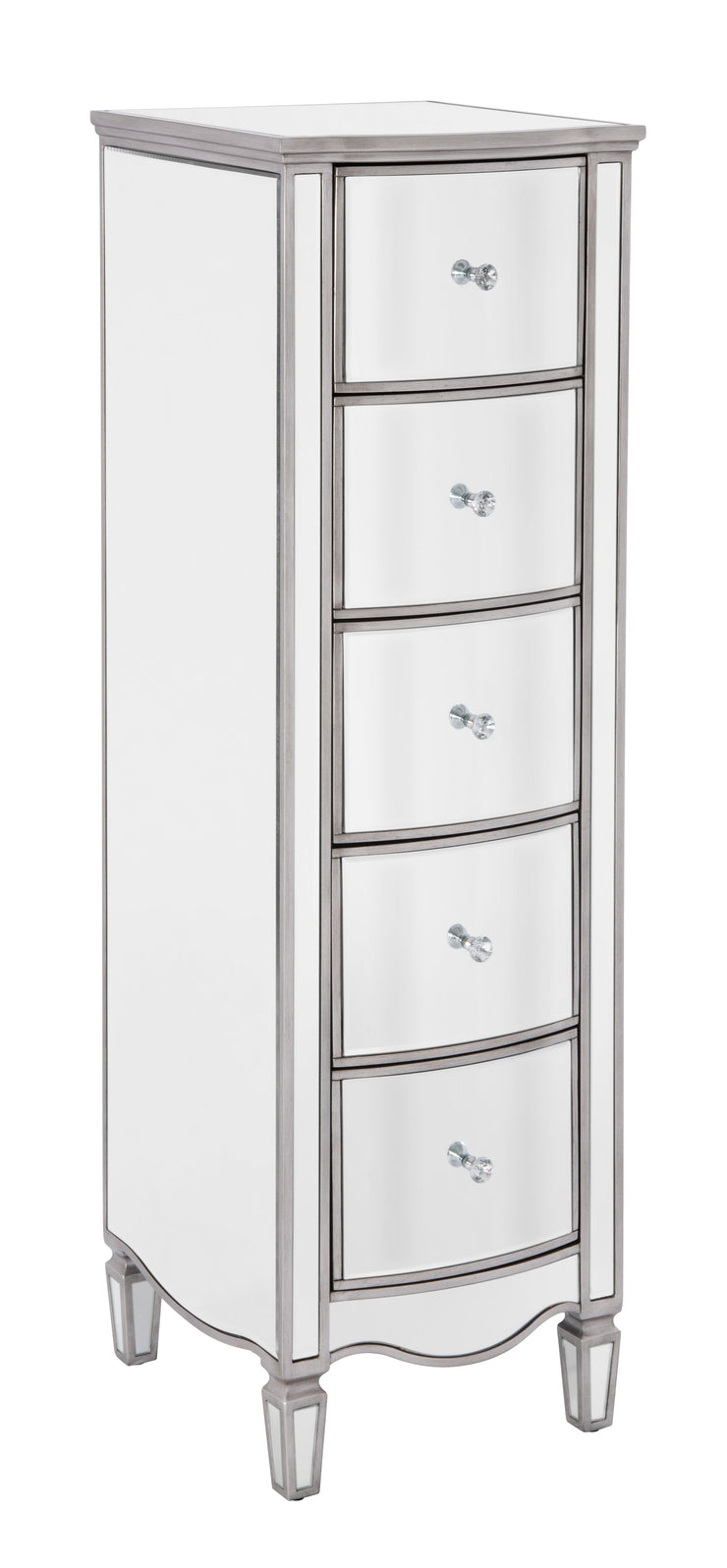 Elysee 5 Drawer Narrow Chest Of Drawers