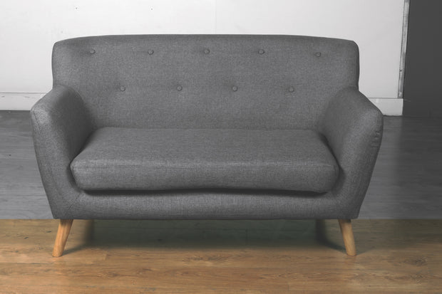 Eton Grey Fabric 2 Seater Sofa