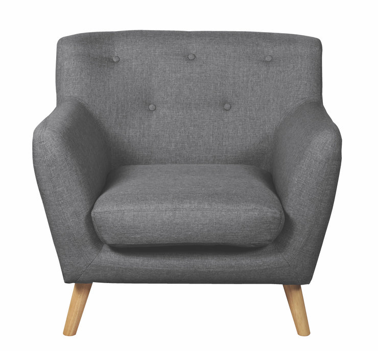 Eton Grey Fabric Armchair