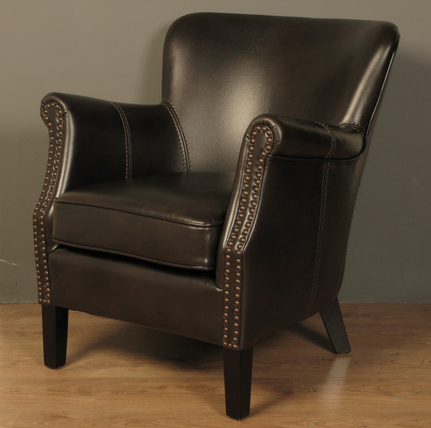Harlow Armchair - Brown Leather
