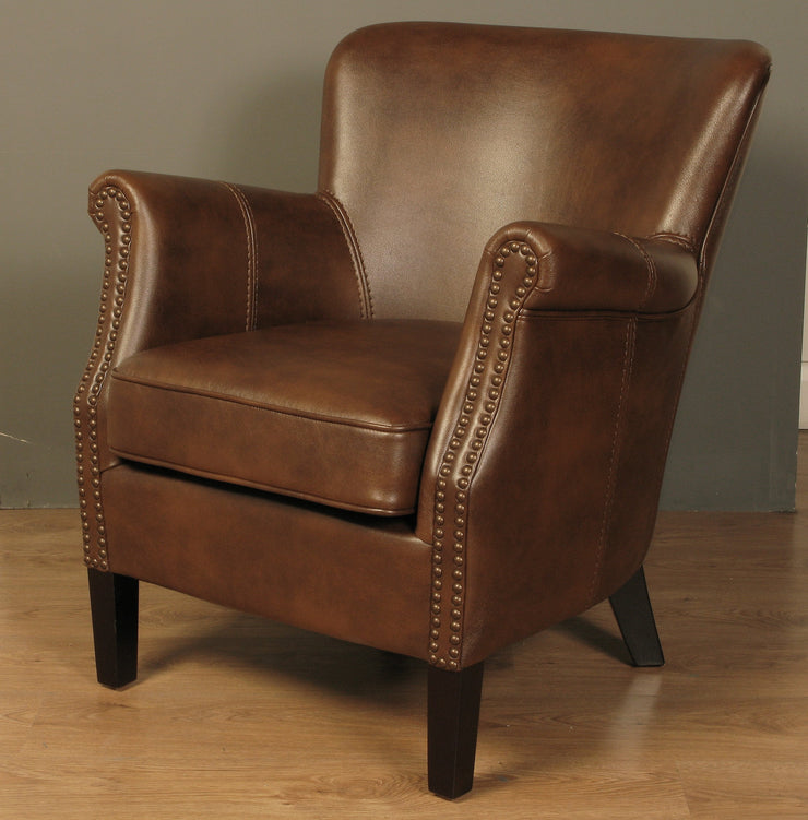 Harlow Armchair - Tan Leather