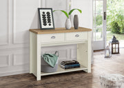 Highgate 2 Drawer Console Table - Cream & Oak