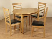 Hanover Light Round Drop Leaf Dining Table