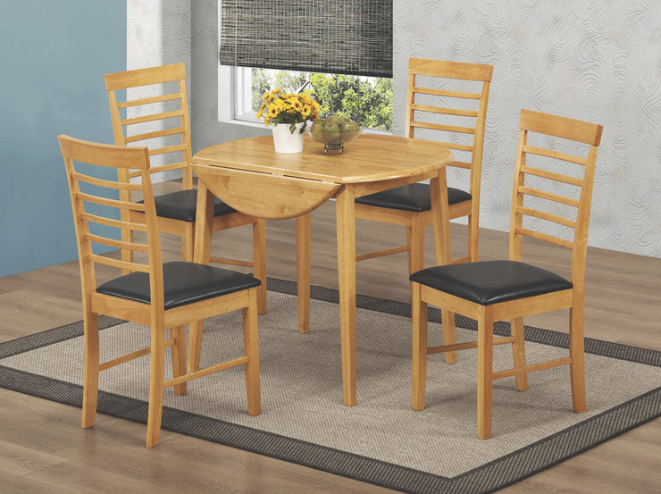 Hanover Light Round Drop Leaf Dining Set (4 Chairs)