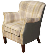 Harlow Armchair - Yellow Check