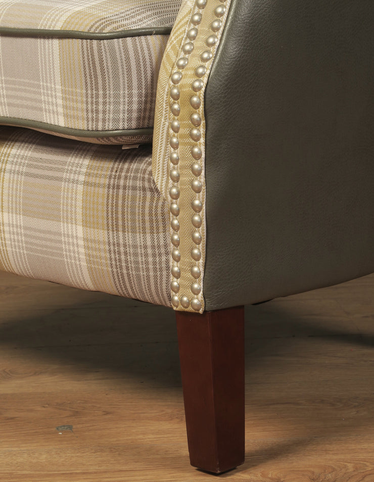 Harlow Armchair - Yellow Check