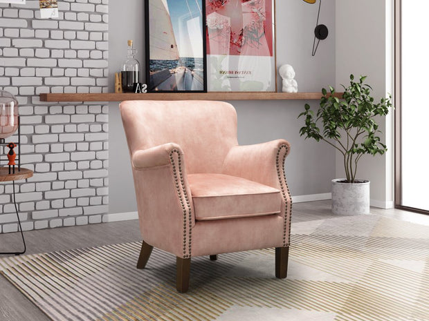 Harlow Vintage Armchair - Coral