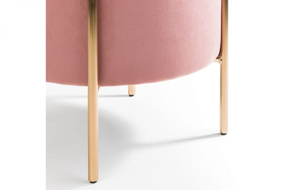 Harrogate Stool - Dusky Pink