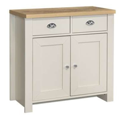 Highgate 2 Door 2 Drawer Sideboard -  Cream & Oak