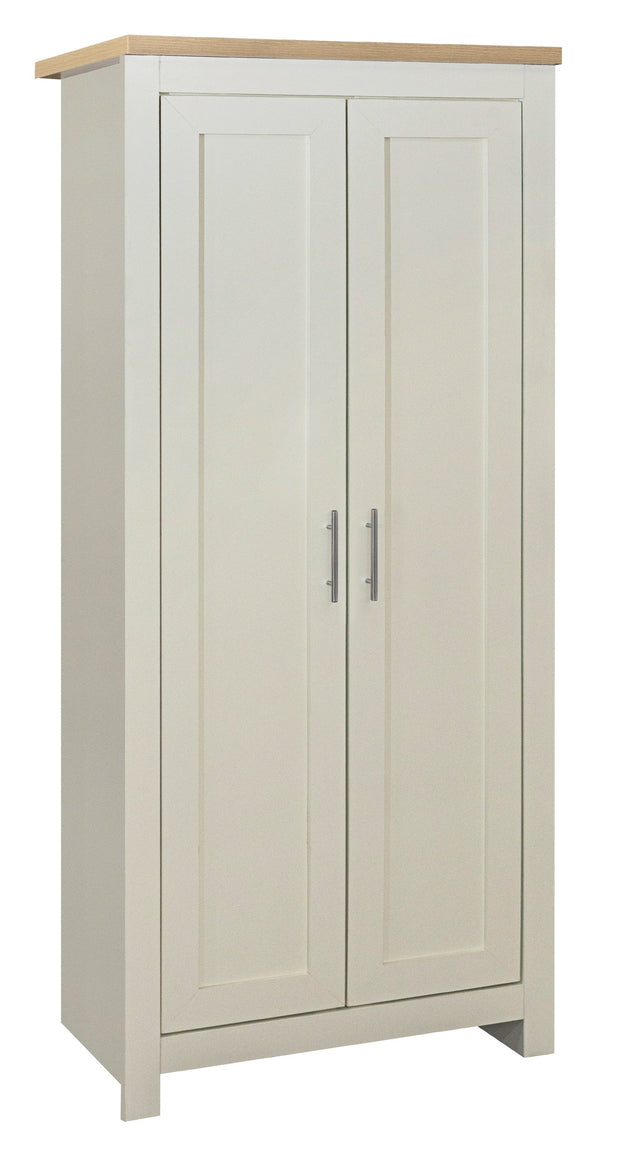 Highgate 2 Door Wardrobe - Cream & Oak