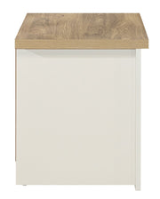 Highgate 2 Drawer Bedside - Cream & Oak