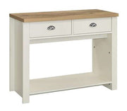 Highgate 2 Drawer Console Table - Cream & Oak