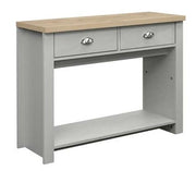 Highgate 2 Drawer Console Table - Grey & Oak