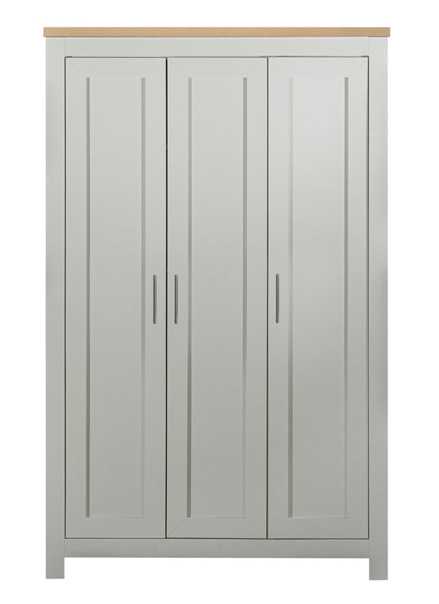 Highgate 3 Door Wardrobe -  Grey & Oak