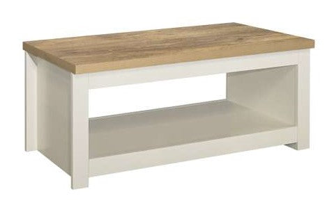 Highgate Coffee Table - Cream & Oak