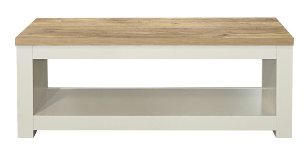 Highgate Coffee Table - Cream & Oak