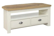 Highgate Corner TV Unit - Cream & Oak