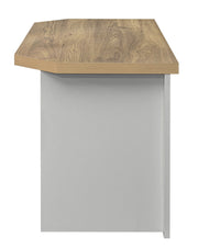 Highgate Corner TV Unit - Grey & Oak