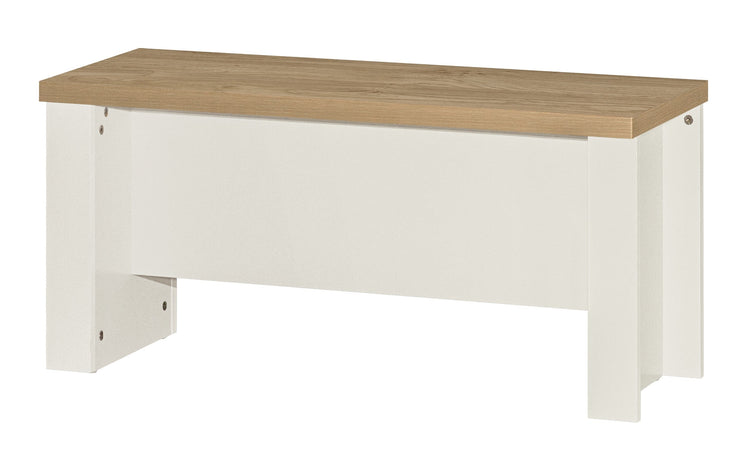 Highgate Dining Table & Bench Set - Cream & Oak