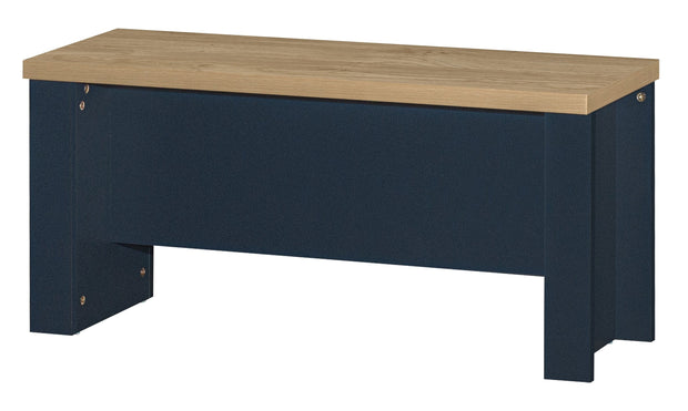 Highgate Dining Table & Bench Set - Navy & Oak