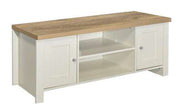 Highgate Large TV Unit - Cream & Oak