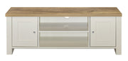 Highgate Large TV Unit - Cream & Oak