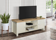 Highgate Large TV Unit - Cream & Oak