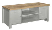 Highgate Large TV Unit - Grey & Oak