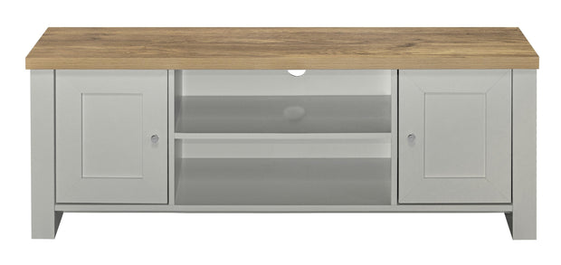 Highgate Large TV Unit - Grey & Oak