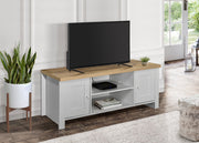 Highgate Large TV Unit - Grey & Oak