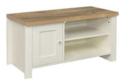 Highgate Small TV Unit - Cream & Oak