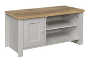 Highgate Small TV Unit - Grey & Oak