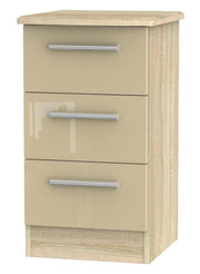 Knightsbridge 3 Drawer Bedside Cabinet