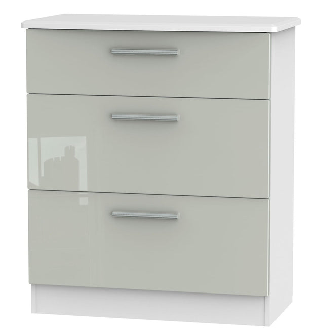 Knightsbridge 3 Drawer Deep Chest Of Drawers