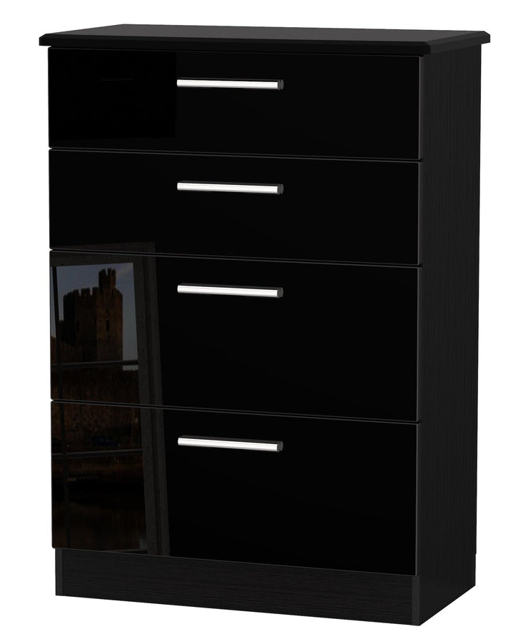 Knightsbridge 4 Drawer Deep Chest Of Drawers