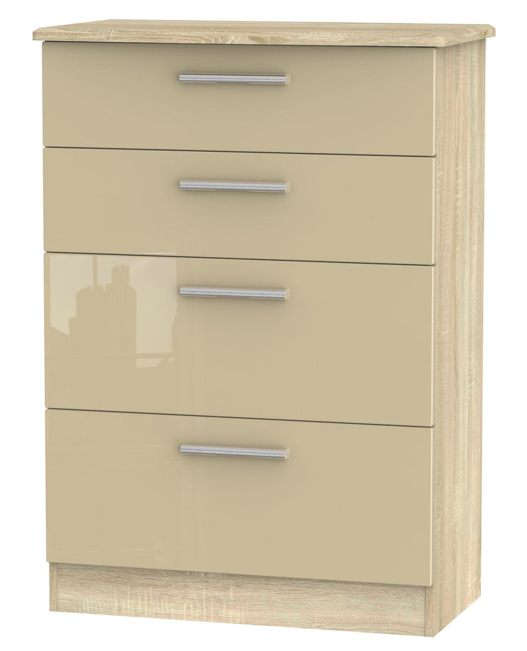 Knightsbridge 4 Drawer Deep Chest Of Drawers