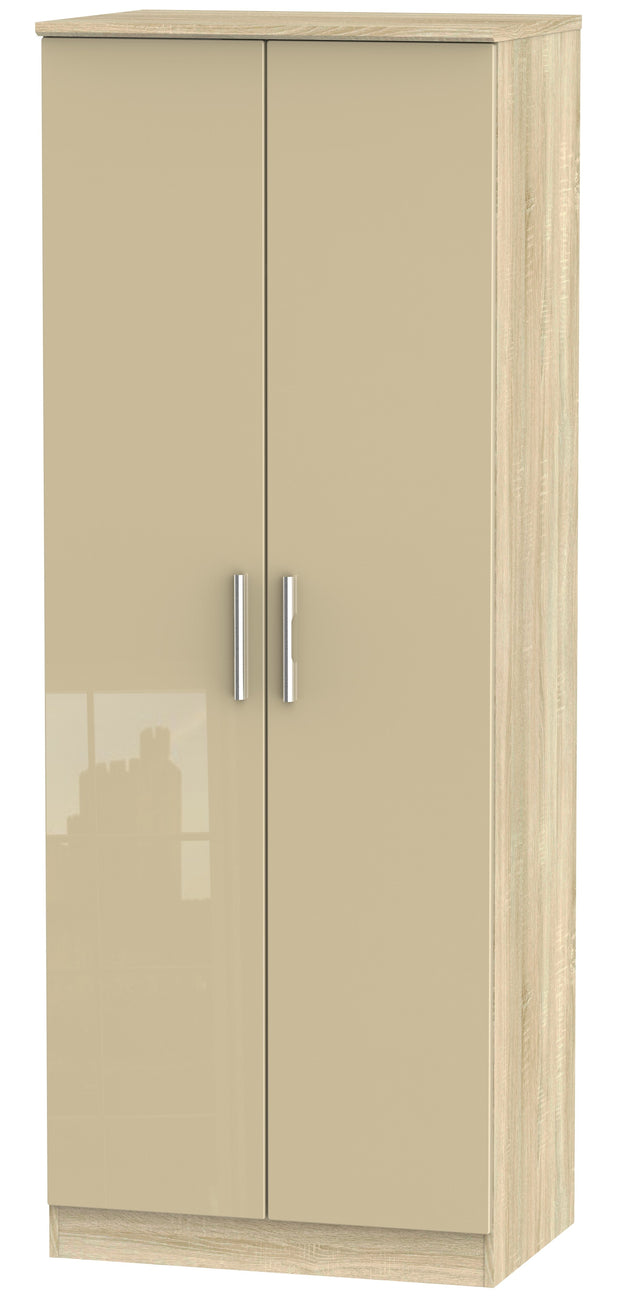 Knightsbridge Tall 2ft 6in Double Hanging Wardrobe